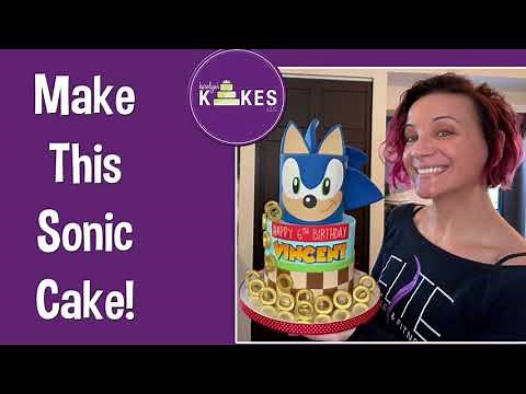 SONIC THE HEDGEHOG CAKE IDEAS | HOW TO DECORATE THIS ENTIRE CAKE!