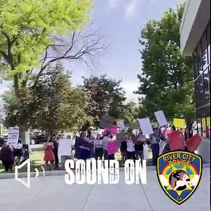 40K views · 300 reactions | DISPATCHERS JOIN ABORTION PROTEST Today, RCPD dispatchers joined a protest at the GOP convention. Turn on the sound to hear them ROAR! As a reminder, we offer FREE abortions for women employees and those that identify as women. Chief Sharris (they/them) | River City, California Police Department | Facebook