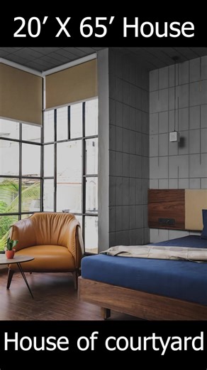 "Compact Marvel: HS House - An Innovative Design by Saransh in Ahmedabad!" Discover the incredible design of HS House, a 20' x 65' compact home in the heart of Ahmedabad, crafted by Saransh architects. Facing the challenge of limited ventilation from only the front and back, the architects ingeniously incorporated a central courtyard, creating a natural flow of sunlight and fresh air throughout the house. This courtyard serves as the bridge between the front and rear blocks, connecting spaces in