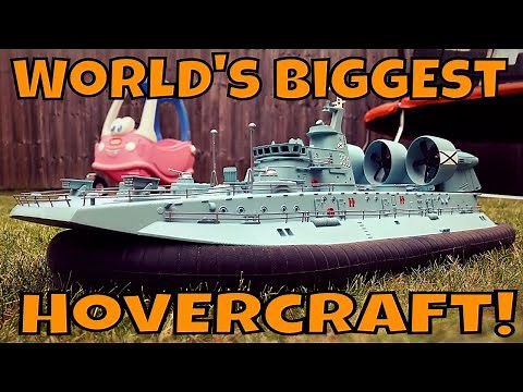 Brushless RC Hovercraft HG-201 - Worlds biggest Hovercraft Zubr Class LCAC 1/110!