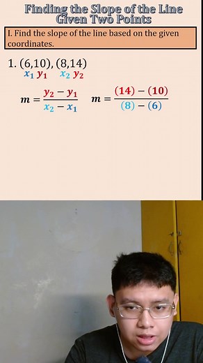 Finding the Slope of the Line Given Two Points [Example 1] #MathWithTeacherJustin #Math #TikTokQuiz #LearnItOnTikTok #TikTokSkwela #EduWow #EduTokPh