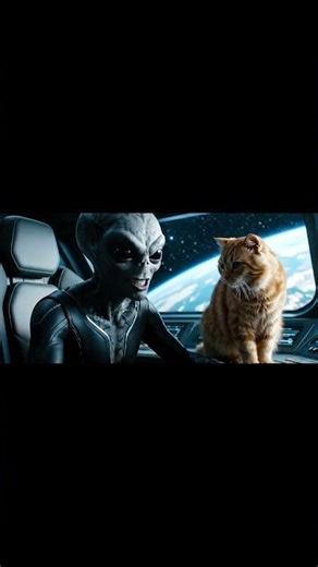 i want to believe...Alien on Cats #shorts #cat #alien