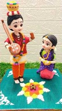 Pongal Special🎉💐🎇 Diy Haridas Making With Blooming Hands Airdry Clay🪁🌾🔥#sankranthi #pongal