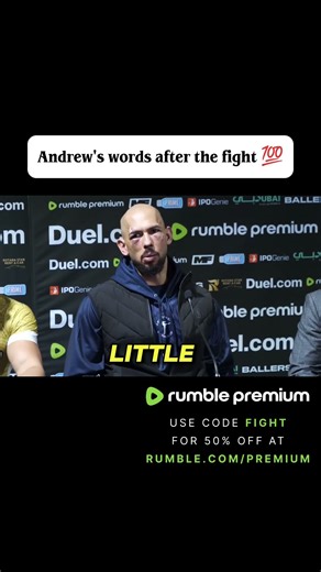 Post Match Interview from Tate's side🔥🔥 #clips #shorts #andrewtate