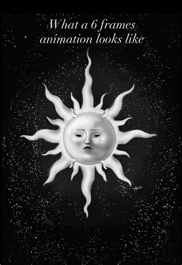 6 Frames animation | simple animation goes a long way #animation #digitalart #drawing #procreateart #art