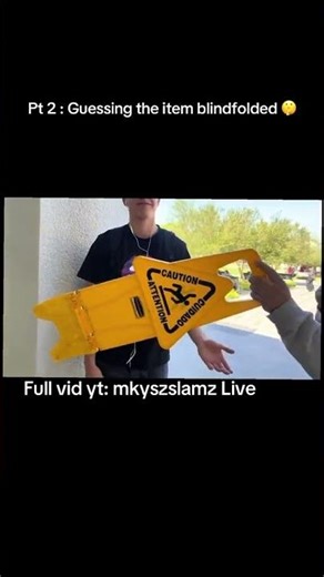 Guessing random items blindfolded 🤫