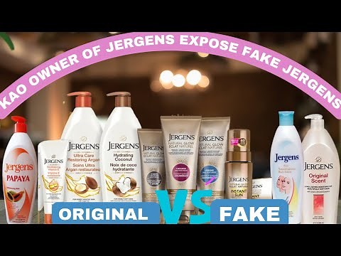 KAO CORPORATION OWNER OF JERGENS SHOWCASES HOW TO SPOT FAKE VS ORIGINAL JERGENS LOTION(Step by step)