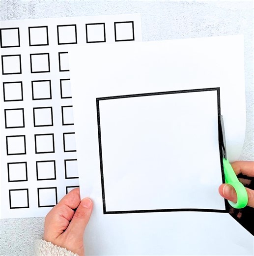 Square Tracing Templates | Printable Shapes for Math & Crafts (PDF Download) - Etsy