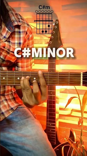 C#minor Guitar Chord || How To Play C#minor Chord On Guitar #shorts #guitartutorial #video