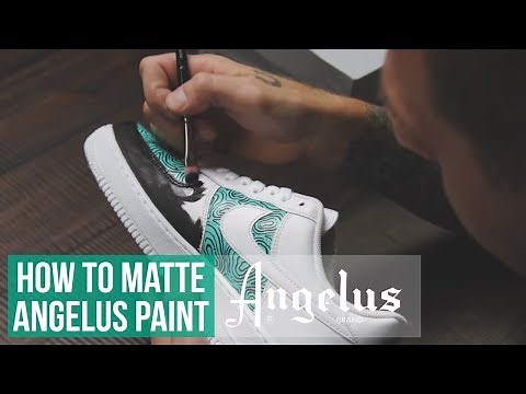 Custom Nike Air Force 1 | How to Matte Angelus Paint