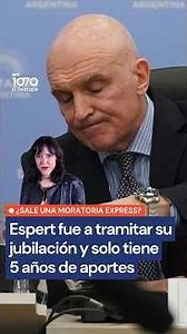 ¿Machado paga la moratoria? Espert fue a tramitar su jubilación y solo tiene 5 años de aportes