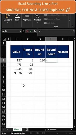 Excel Tips - Part 02: Excel Rounding Like a Pro! 🔢 | MROUND, CEILING & FLOOR Explained 🚀