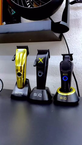 GAMMA+ XErgo Professional Hair Clipper and Ergo Professional Hair Clipper with Microchipped Magnetic Motors