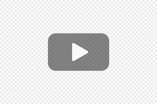 Transparent play button simple icon for your design video symbol concept in vector flat style | Premium Vector