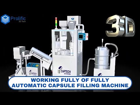 Capsule Filling Machine Fully Automatic | Capsule Filling Process | Working Animation Project