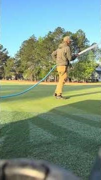 Moisture management In turf maintenance #golf #golfcourse #greens