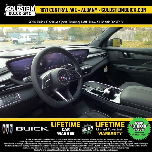 2026 Buick Enclave Sport Touring AWD New SUV Stk B26E13