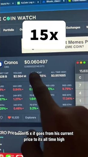 Cronos (CRO) is the token for Crypto.com exchange. #Shorts #gettingitpure