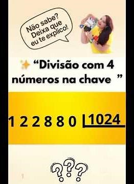 Learn division with 4 numbers in the key!! #mathwithproferika