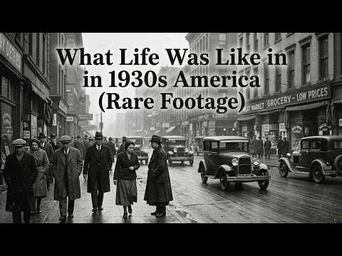 Life in the 1930s USA – Rare Historical Footage