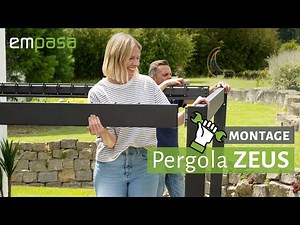 Pergola / Terrassenüberdachung ZEUS aufbauen – Montageanleitung | empasa