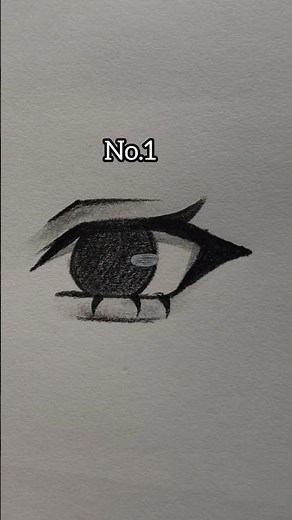 how to draw anime eyes at different angles.✨ #shorts #sketch #art #drawing #anime