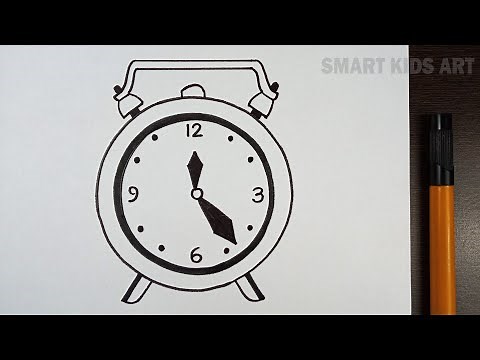 How to Draw Clock | Clock Drawing | How to Draw a Clock | Draw Smart