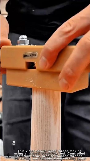 Wood Thread Making Work Tool Using Manual Screw Box #worktool