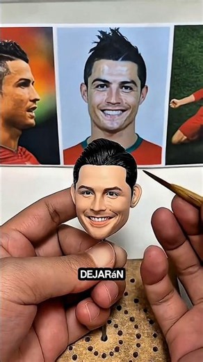 ¡Increíble escultura de barro de Cristiano Ronaldo! 😱😍🔥