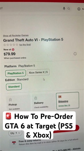 How To Pre-Order GTA 6 at Target (PS5 & Xbox)