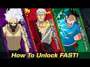 How To Unlock All Characters FAST! - MY HERO ACADEMIA: All's Justice - Unlock All For One Rewind