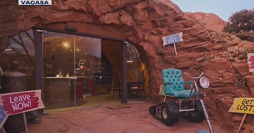 Now you can stay in the Grinch's cave north of Whoville