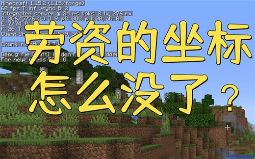 网易我的世界坐标消失没了找不到怎么解决