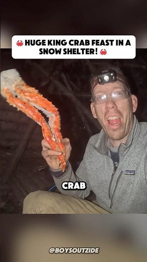 $300 King Crab Feast in a Snow Shelter?! 🦀❄️ | Outdoor Boys