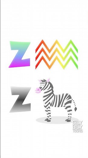 ZIGZAG ZEBRA! (from Silly Billy Toons' ABC Song) #englishforkids #funnysongs #learnthealphabet