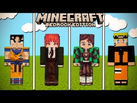 💖 Las 10 SKINS DE ANIME MÁS POPULARES de Minecraft Bedrock – ¡ÉPICAS!