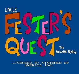 Fester’s Quest (NES) - online game | RetroGames.cz
