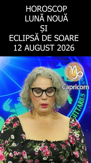 CAPRICORN Horoscop Luna Nouiă și eclipsa de Soare 12 august 2026 cu psiho-astrolog Camelia Pătrășcanu #zodiac #previziuni