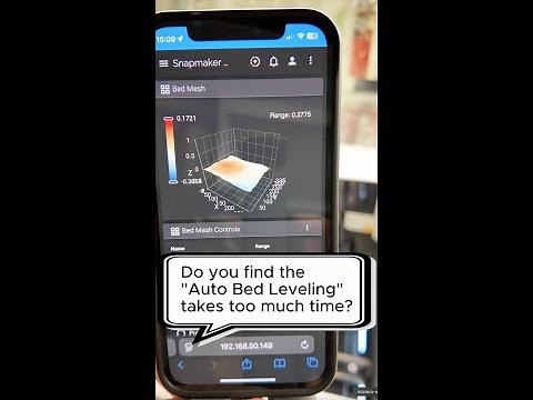 How to SHORTEN Heated Bed Levelling time for Snapmaker U1? How-to enable Adaptive Bed Mesh in SnOrca