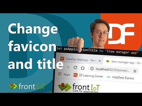 Change favicon and title in browser tab
