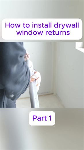 How to install drywall window returns#diy #homehacks101 #efixx #plumbing
