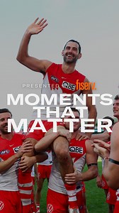 We captured the post-game celebrations of Brodie Grundy's 200th game, including some wholesome moments with this family who came to watch him celebrate the milestone Moments that Matter, presented by Fiserv | Sydney Swans
