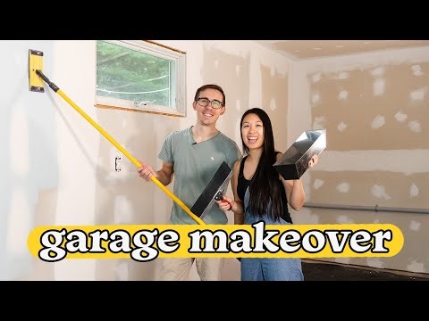 Garage Workshop Makeover: Finishing Drywall (Part 1)