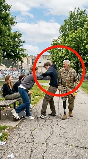 Boy Who Shoved Veteran Returns Next Day And Salutes Him In The Street