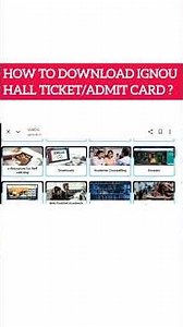 IGNOU Hall Ticket Download Steps by Step complete details 2025 || How to download Ignou Admit Card?