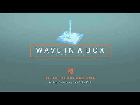 Houdini Breakdown/Tutorial - Wave in a box Part 02 - White water