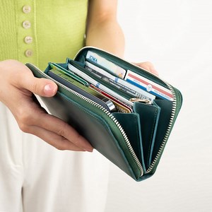 Personalized Leather Long ZIP Wallet for Women - Large Womens Wallet With Card Holder, Full Size Cash Slot & Interior Pocket - Etsy