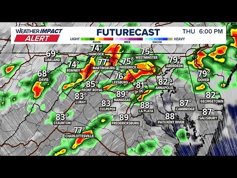 Live Radar: Tracking rain, storms in the DC region