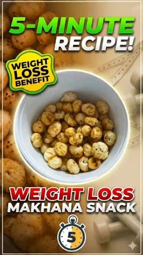 Lose Weight with this Crispy Makhana Snack in 5 Minutes🔥