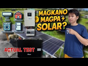 Magkano mag pa solar? Paano Pag May Bagyo? Walang Brownout? Solar Setup para sa bahay full set